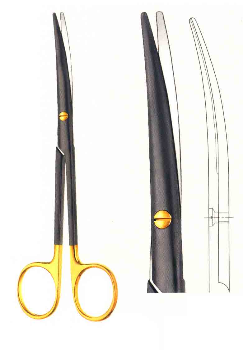 WAVECUT DİSEKSİYON MAKAS   EĞRİ 165MM